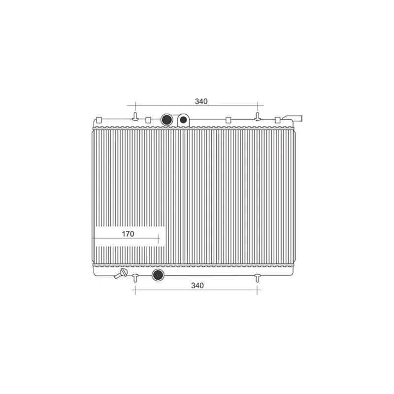 Radiateur, refroidissement du moteur MAGNETI MARELLI 350213883000