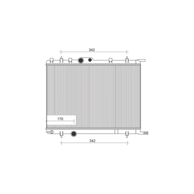Radiateur, refroidissement du moteur MAGNETI MARELLI 350213885000
