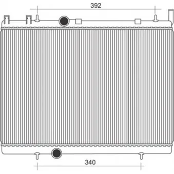Radiateur, refroidissement du moteur MAGNETI MARELLI 350213888000