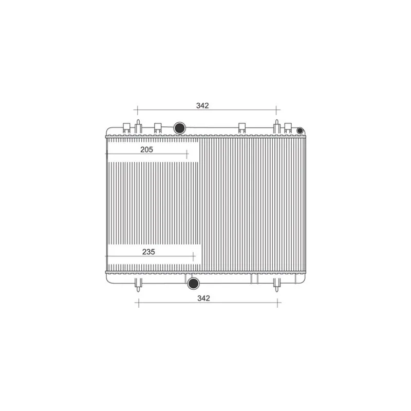 Radiateur, refroidissement du moteur MAGNETI MARELLI 350213889000