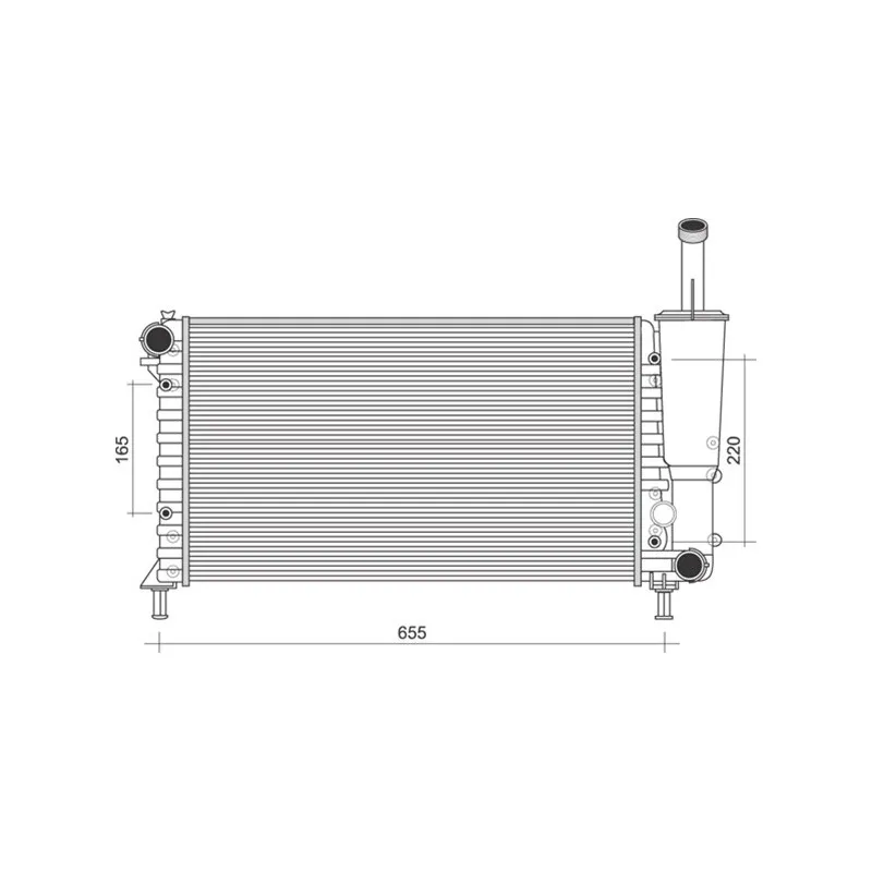 Radiateur, refroidissement du moteur MAGNETI MARELLI 350213892000
