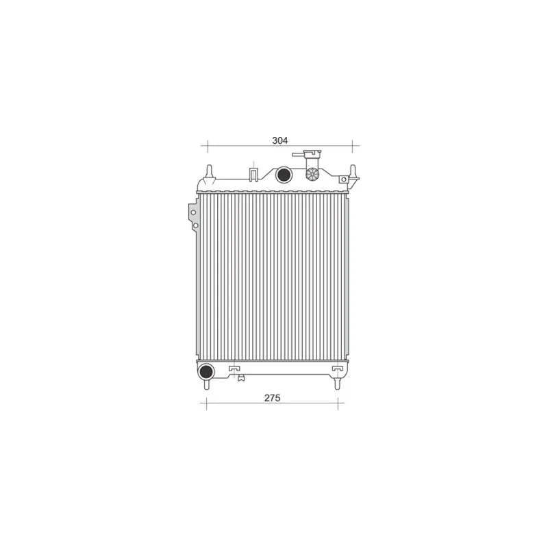 Radiateur, refroidissement du moteur MAGNETI MARELLI 350213934000