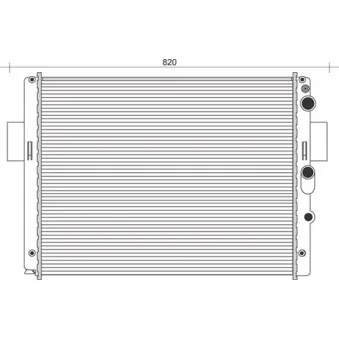 Radiateur, refroidissement du moteur MAGNETI MARELLI 350213939000