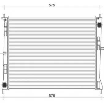 Radiateur, refroidissement du moteur MAGNETI MARELLI 350213957000
