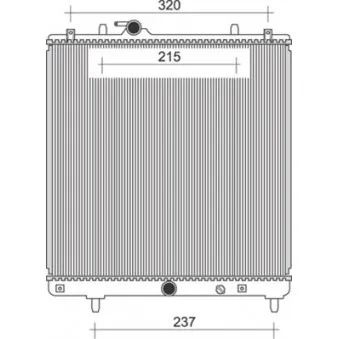 Radiateur, refroidissement du moteur MAGNETI MARELLI 350213979000