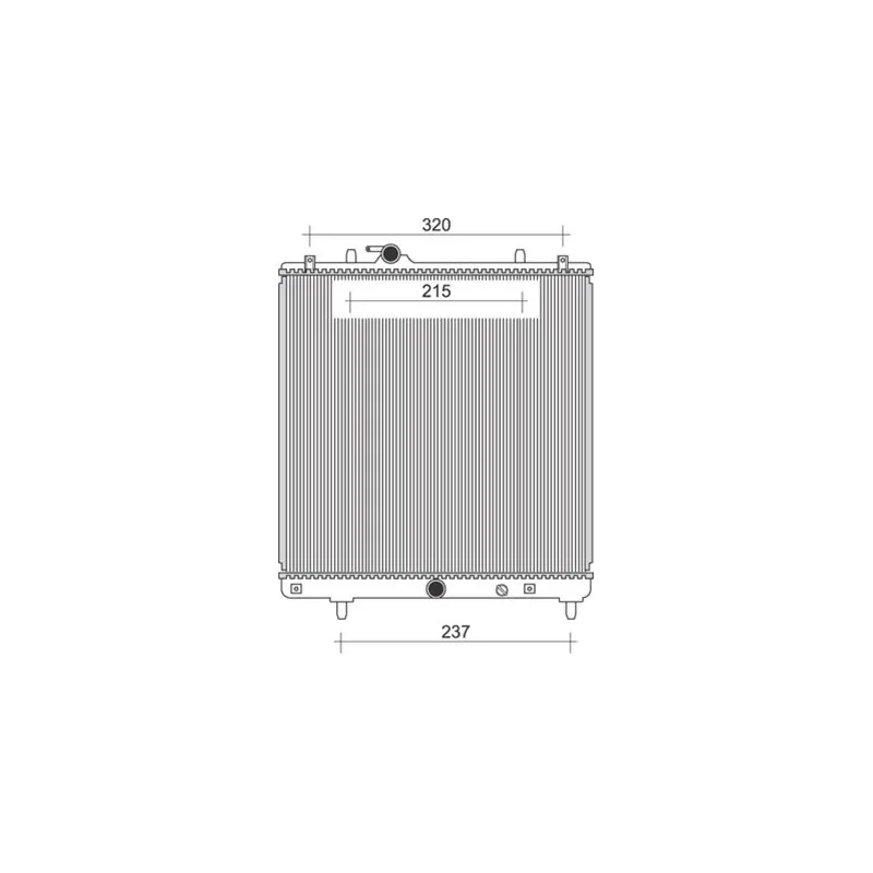 Radiateur, refroidissement du moteur MAGNETI MARELLI 350213979000