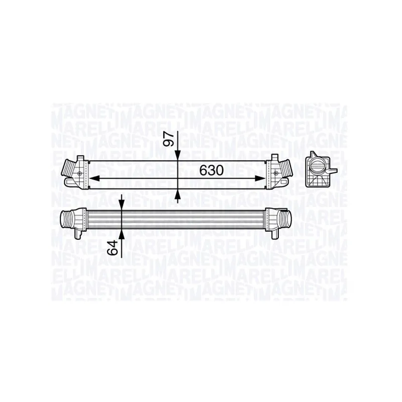 Intercooler, échangeur MAGNETI MARELLI 351319202980