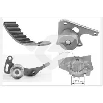 Pompe à eau + kit de courroie de distribution HUTCHINSON KH01WP12