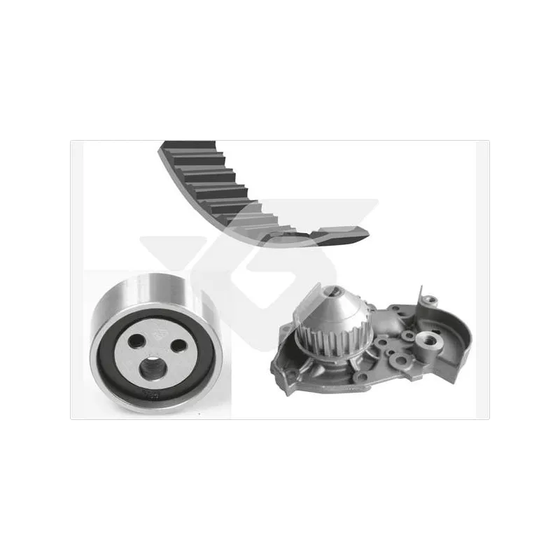 Pompe à eau + kit de courroie de distribution HUTCHINSON KH07WP53
