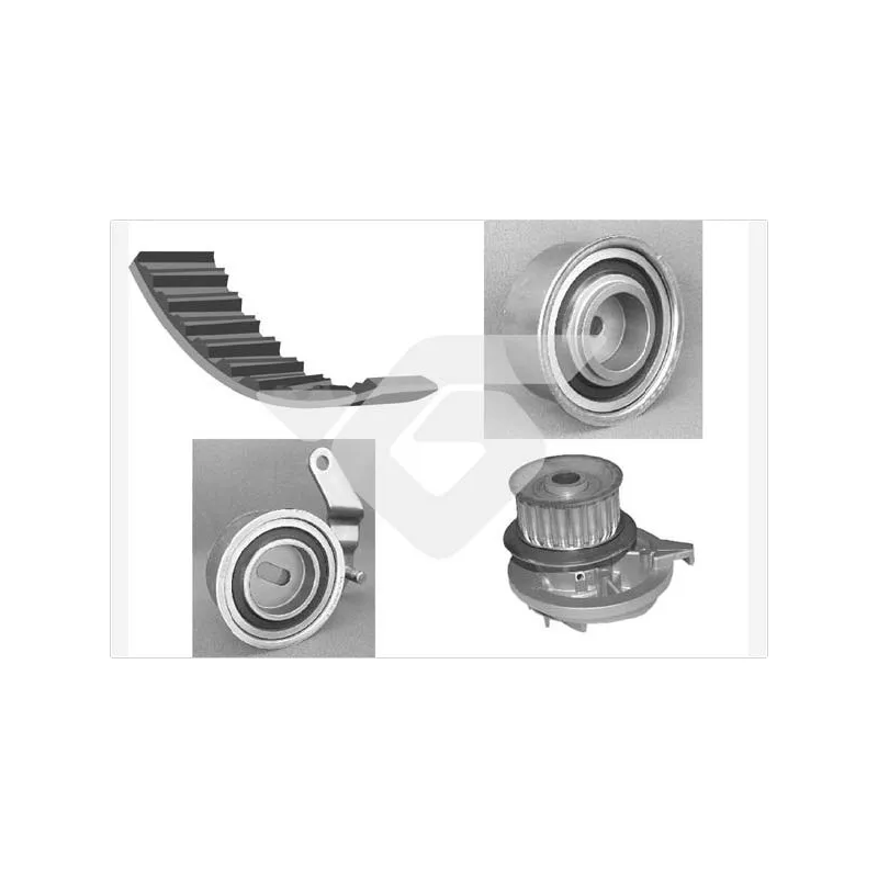 Pompe à eau + kit de courroie de distribution HUTCHINSON KH112WP10