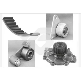 Pompe à eau + kit de courroie de distribution HUTCHINSON KH117WP22