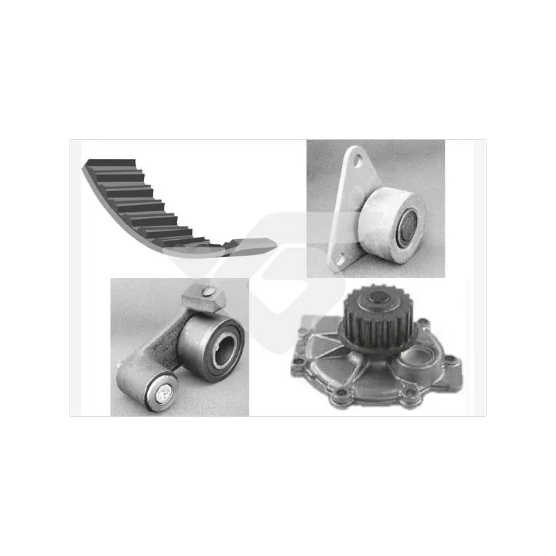 Pompe à eau + kit de courroie de distribution HUTCHINSON KH117WP22