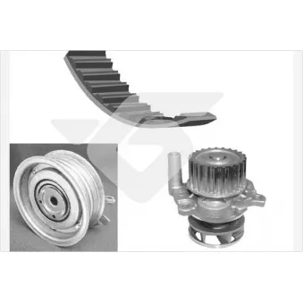 Pompe à eau + kit de courroie de distribution HUTCHINSON KH125WP51