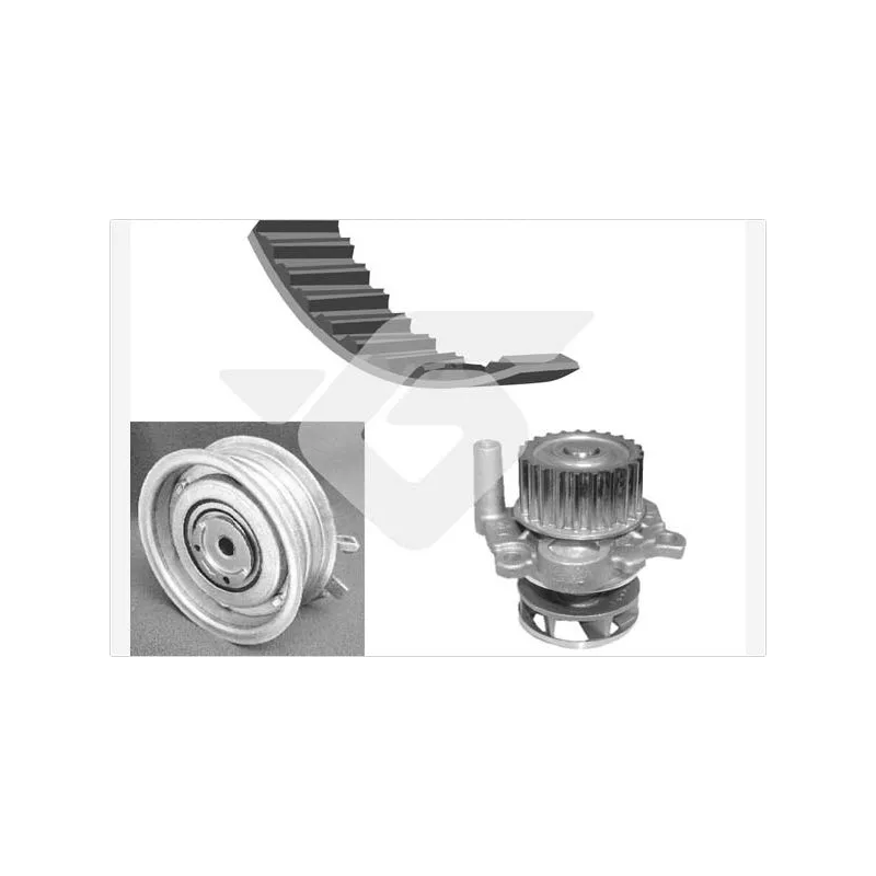Pompe à eau + kit de courroie de distribution HUTCHINSON KH125WP51