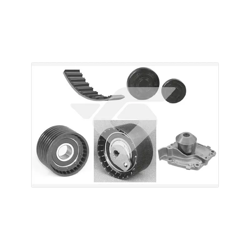 Pompe à eau + kit de courroie de distribution HUTCHINSON KH149WP55