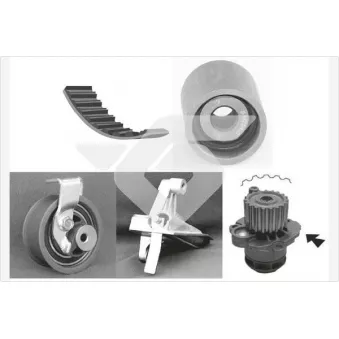 Pompe à eau + kit de courroie de distribution HUTCHINSON KH150WP71