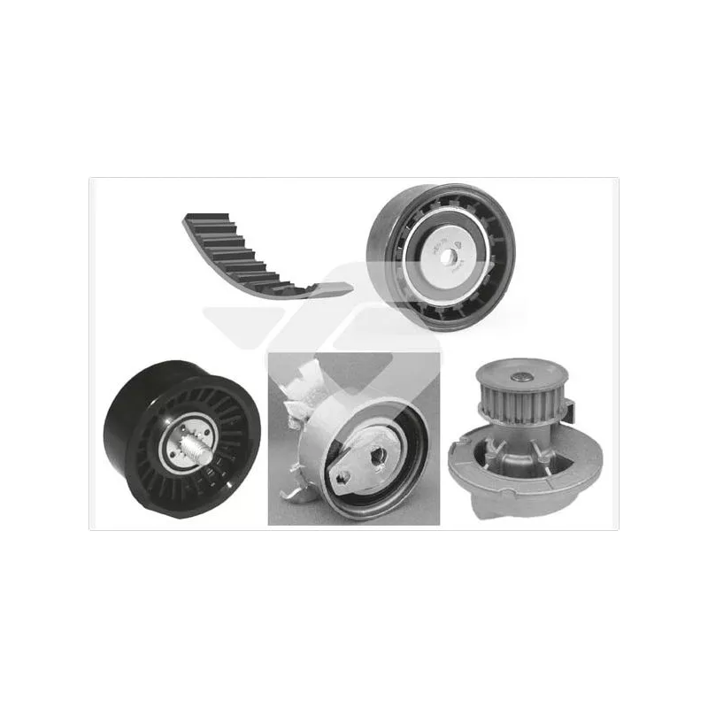 Pompe à eau + kit de courroie de distribution HUTCHINSON KH152WP44
