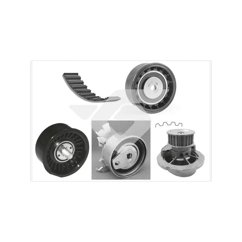 Pompe à eau + kit de courroie de distribution HUTCHINSON KH152WP74