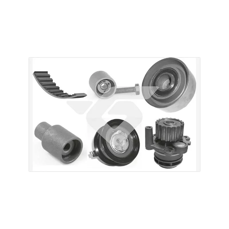 Pompe à eau + kit de courroie de distribution HUTCHINSON KH160WP52