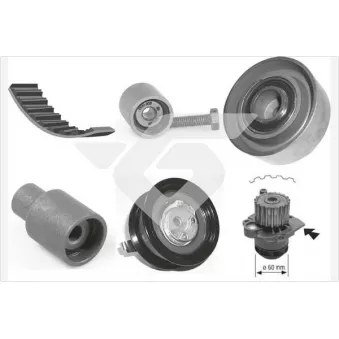 Pompe à eau + kit de courroie de distribution HUTCHINSON KH160WP58