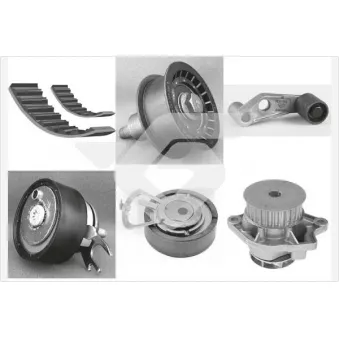 Pompe à eau + kit de courroie de distribution HUTCHINSON KH163WP32