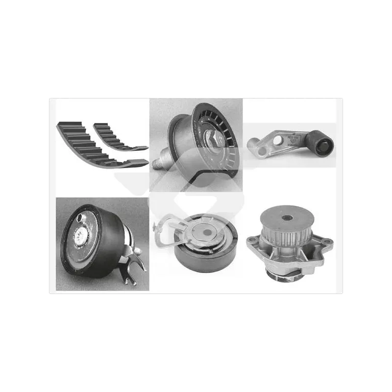 Pompe à eau + kit de courroie de distribution HUTCHINSON KH163WP32