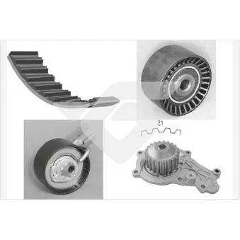 Pompe à eau + kit de courroie de distribution HUTCHINSON KH165WP59