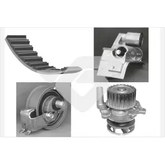 Pompe à eau + kit de courroie de distribution HUTCHINSON KH166WP51