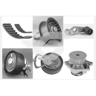 Pompe à eau + kit de courroie de distribution HUTCHINSON KH192WP32