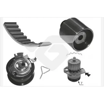 Pompe à eau + kit de courroie de distribution HUTCHINSON KH194WP67