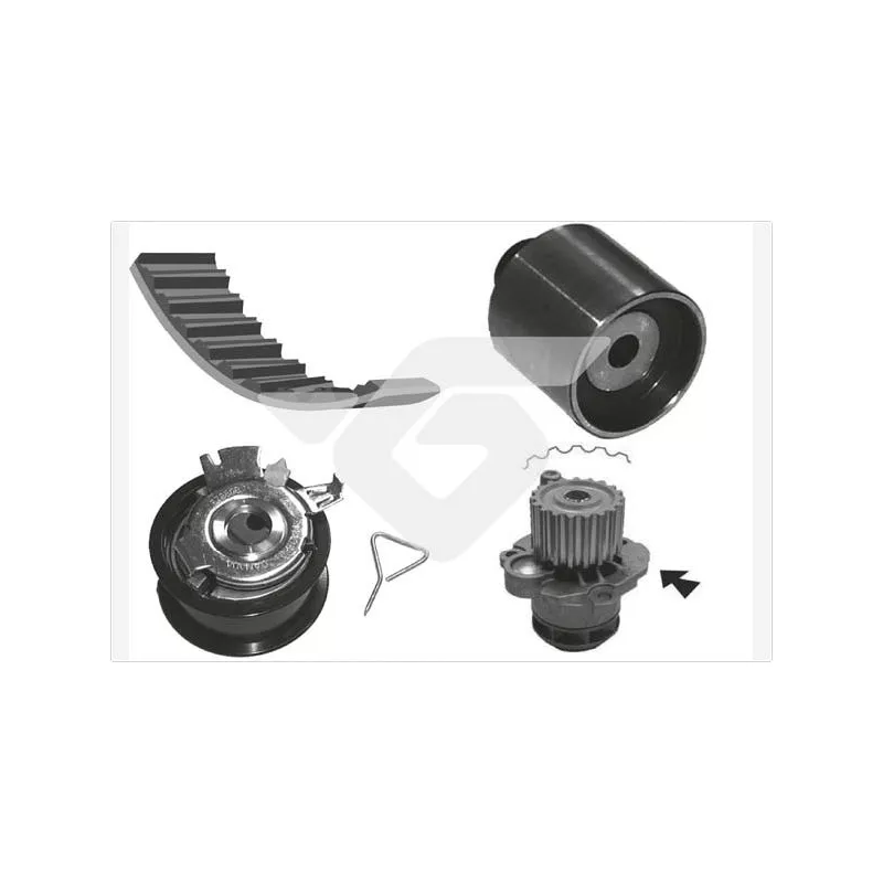 Pompe à eau + kit de courroie de distribution HUTCHINSON KH194WP71