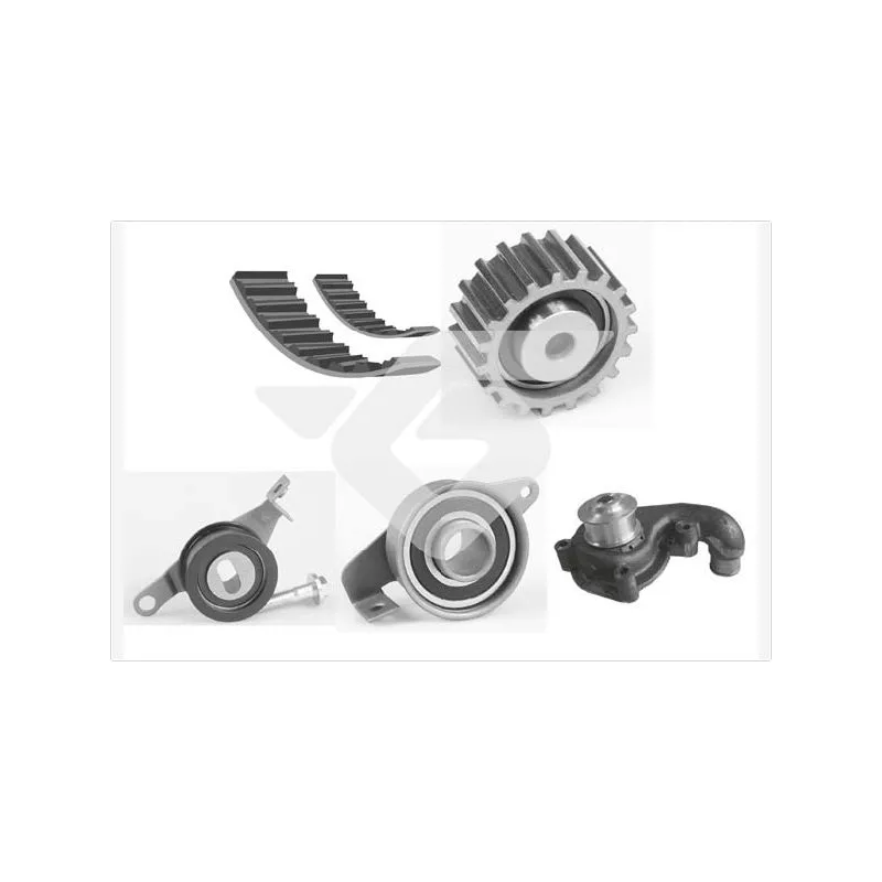 Pompe à eau + kit de courroie de distribution HUTCHINSON KH21WP70