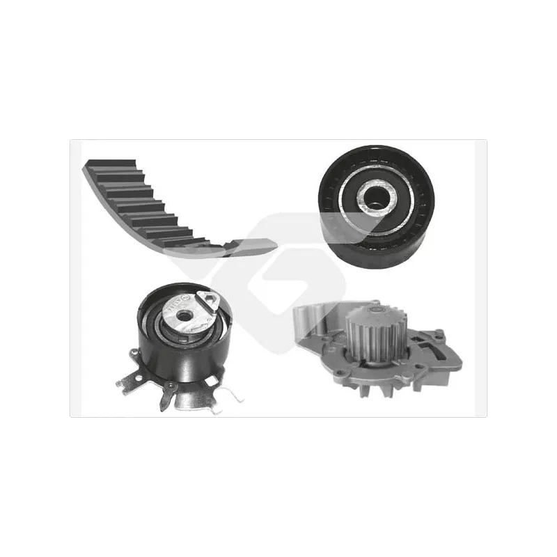 Pompe à eau + kit de courroie de distribution HUTCHINSON KH225WP60