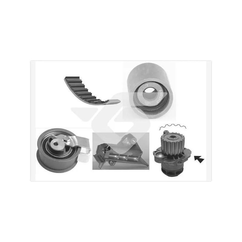 Pompe à eau + kit de courroie de distribution HUTCHINSON KH263WP71