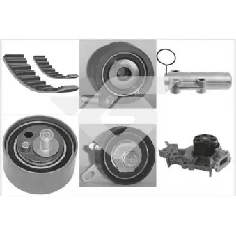 Pompe à eau + kit de courroie de distribution HUTCHINSON KH265WP69