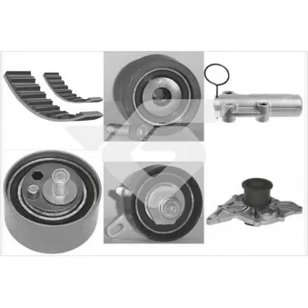 Pompe à eau + kit de courroie de distribution HUTCHINSON KH266WP69