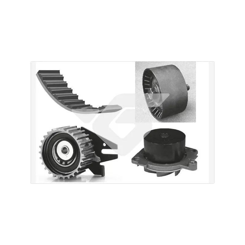 Pompe à eau + kit de courroie de distribution HUTCHINSON KH274WP76