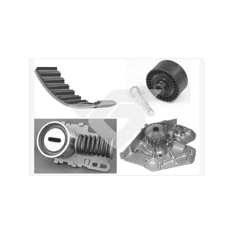 Pompe à eau + kit de courroie de distribution HUTCHINSON KH28WP18