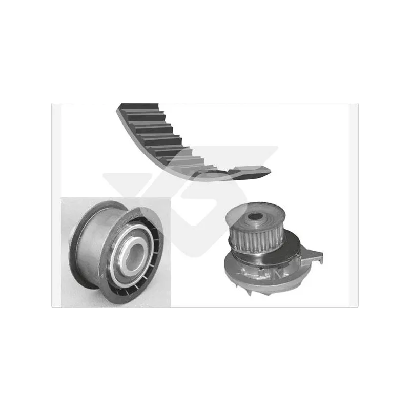 Pompe à eau + kit de courroie de distribution HUTCHINSON KH30WP07
