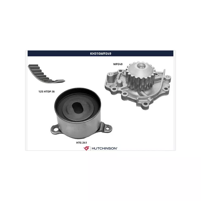 Pompe à eau + kit de courroie de distribution HUTCHINSON KH310WP249