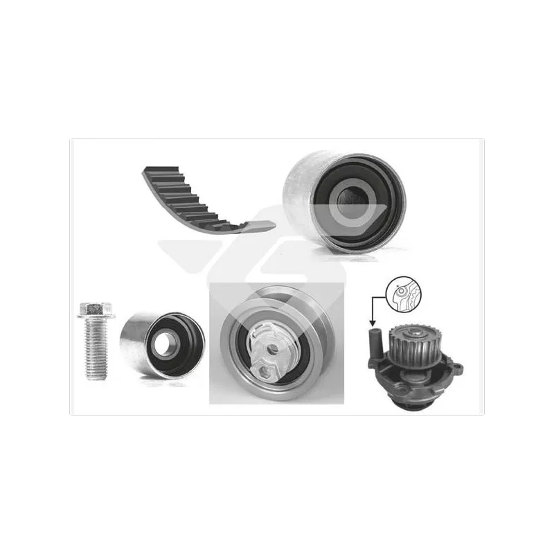 Pompe à eau + kit de courroie de distribution HUTCHINSON KH333WP73