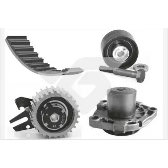 Pompe à eau + kit de courroie de distribution HUTCHINSON KH411WP72