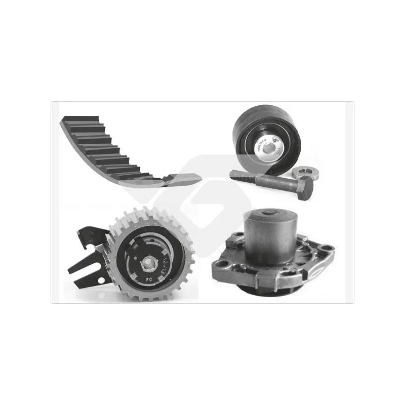 Pompe à eau + kit de courroie de distribution HUTCHINSON KH411WP72