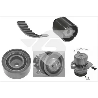 Pompe à eau + kit de courroie de distribution HUTCHINSON KH431WP56