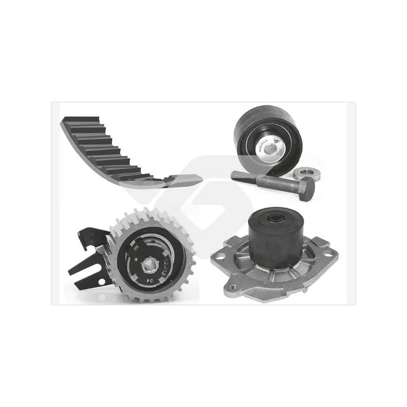 Pompe à eau + kit de courroie de distribution HUTCHINSON KH446WP54