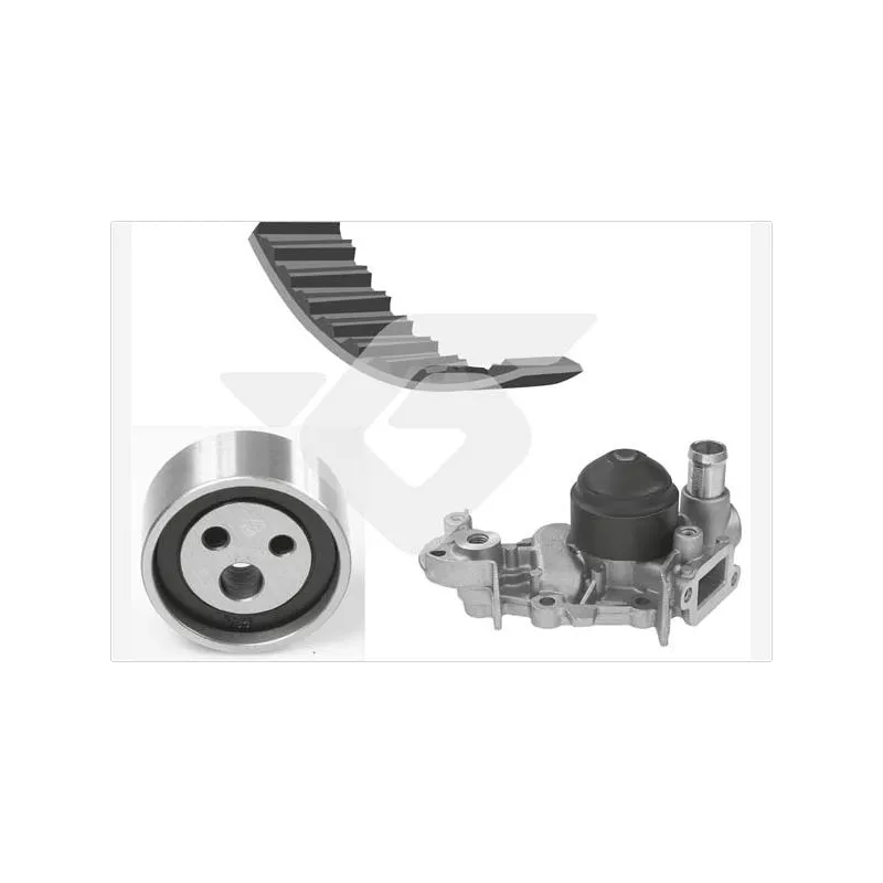 Pompe à eau + kit de courroie de distribution HUTCHINSON KH48WP34