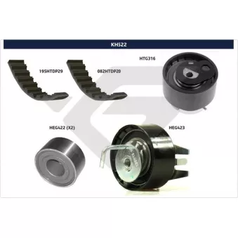 Kit de distribution HUTCHINSON KH522