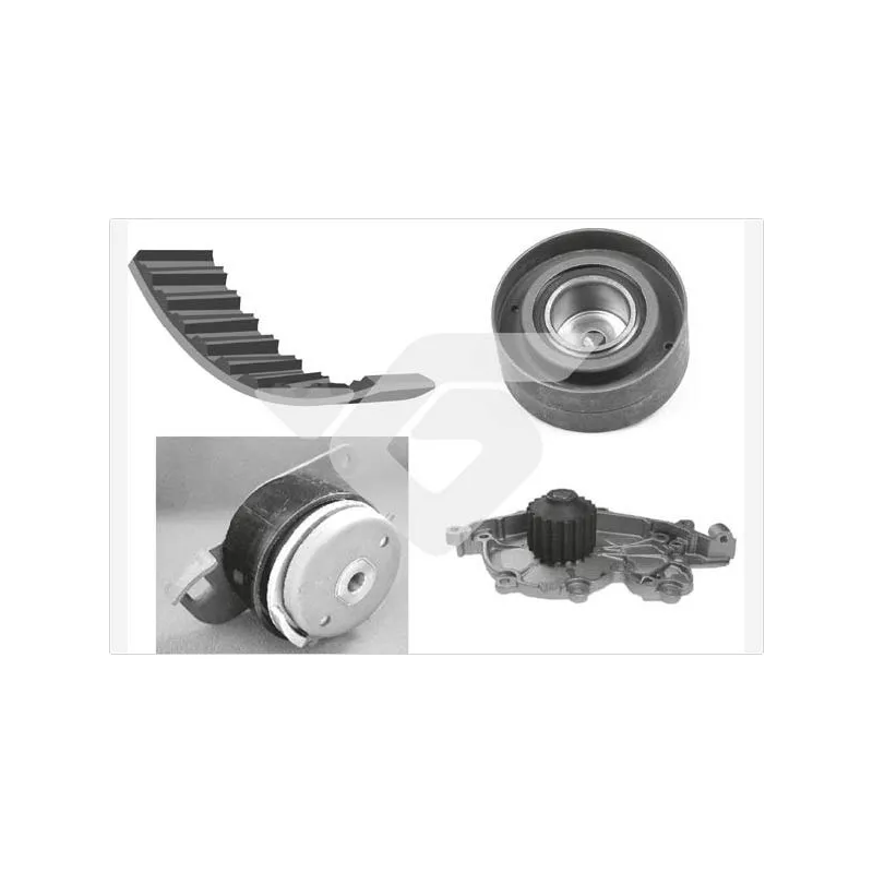 Pompe à eau + kit de courroie de distribution HUTCHINSON KH55WP42