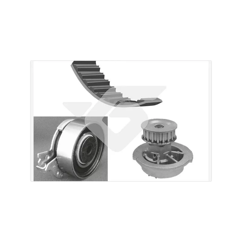 Pompe à eau + kit de courroie de distribution HUTCHINSON KH60WP41