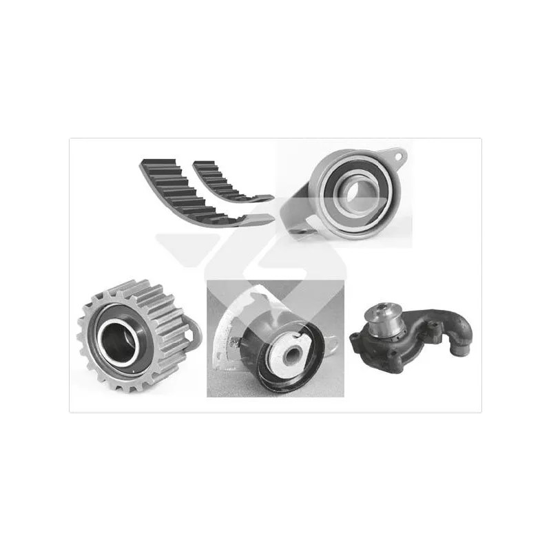 Pompe à eau + kit de courroie de distribution HUTCHINSON KH65WP70